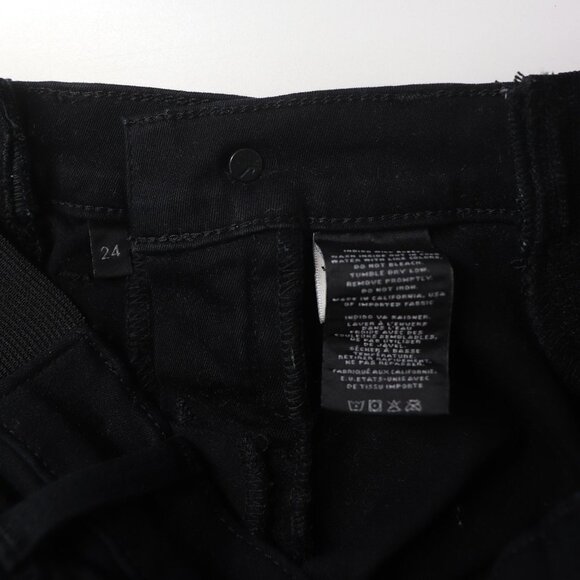 J Brand Mama‎ J Maternity Skinny Jeans Super Stretch Denim Hewson Black Wash 24 - Picture 9 of 11
